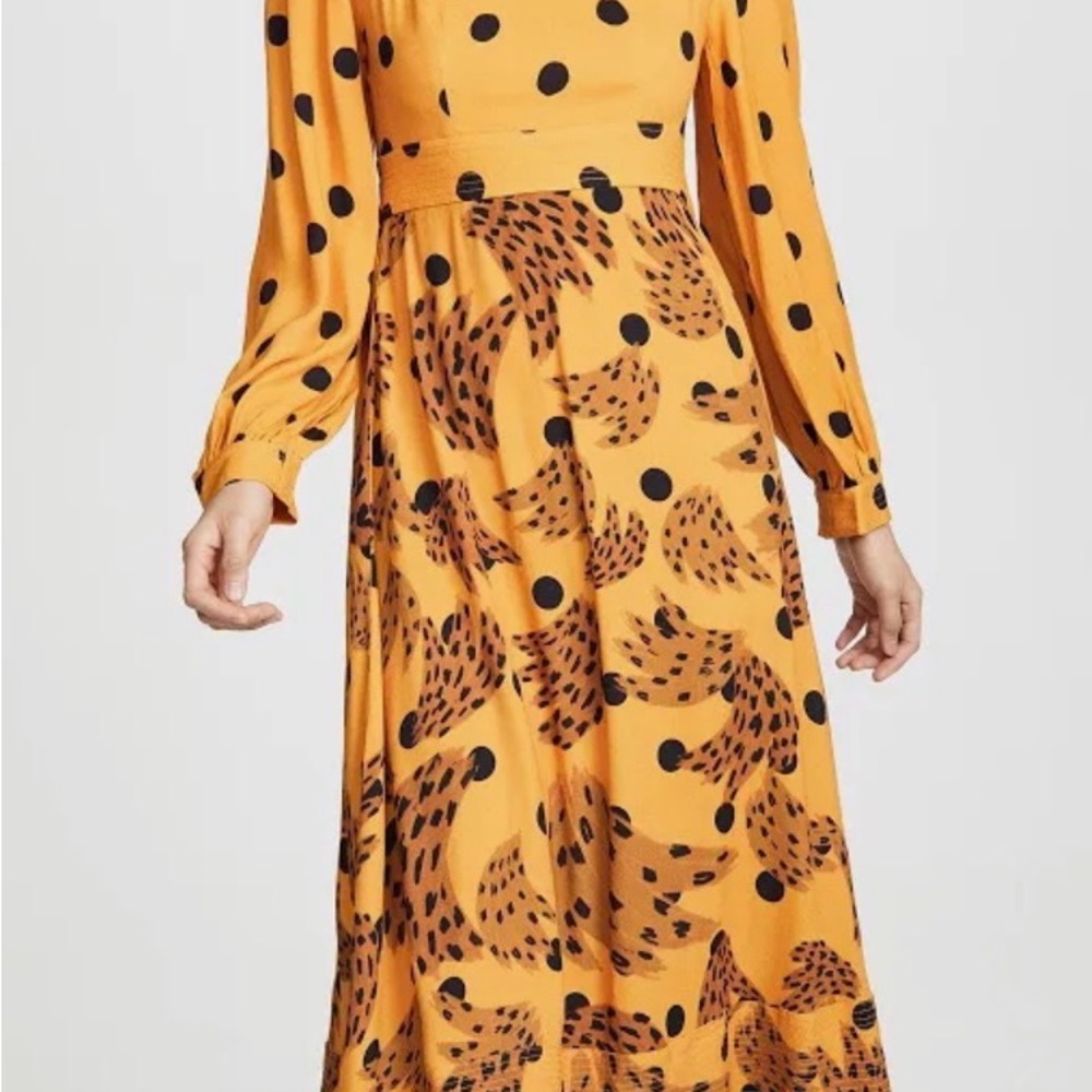 Farm Rio Caramel Banana Dress, Size XS - Picture 3 of 7